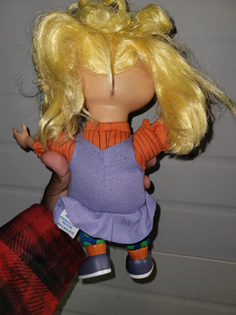 Rugrats Angelica Plush Doll Vintage Figure 1996 Vinyl Face 12